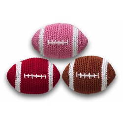 Crochet Football - 6 Pack