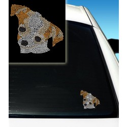Chihuahua 1 Rhinestone Car Decal