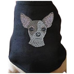 Chihuahua Rhinestone Dog T-shirt