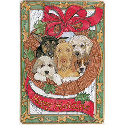 A Holiday Dog Wreath