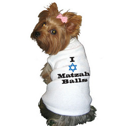 Doggie Tee - I (Star Graphic) Matzah Balls