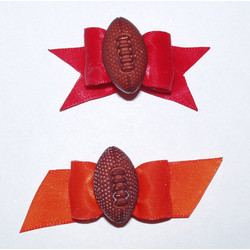 Starched Show Bows - Football