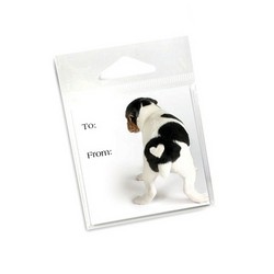 10 Pack of all occasion Tags Heart Puppy