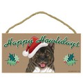 "Happy Howlidays" Wood Signs - 5" x 10" (Breed Specific): Dogs For the Home 