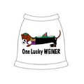 One Lucky Weiner Dog Tank Top: Dogs Pet Apparel 