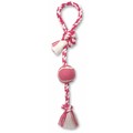 Pink Pull Tug w/ 4" Ball - 3 Pack<br>Item number: 52091: Dogs Toys and Playthings 