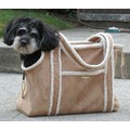 Shearling Tote: Dogs Travel Gear 