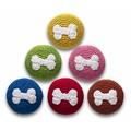 Crochet Bone Ball - 6 Pack<br>Item number: TYCRBLBO: Dogs Toys and Playthings 