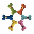 Crochet Flower Bone - 6 Pack<br>Item number: TYCRBOFL: Dogs Toys and Playthings 
