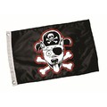 Pirate Dog Flag - Black<br>Item number: 4300: Dogs Travel Gear 