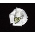 White Wedding Petal Flower with Rosette & Pearl Elastics<br>Item number: 14040201: Dogs Pet Apparel 
