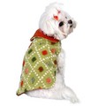 Novelty Diamond Fleece Coat: Dogs Pet Apparel 
