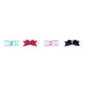Starched Show Bows - Rhinestone Gold Edge: Dogs Pet Apparel 