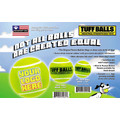 Custom Color Logo Tuff Balls: Dogs Toys and Playthings Fetch & Tug Toys 
