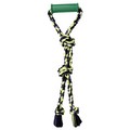 Twin Tug w/Rubber Handle - 3 Pack: Dogs Toys and Playthings Rope Toys 