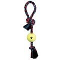 Pull Tug w/Tennis Ball - 3 Pack: Dogs Toys and Playthings Rope Toys 