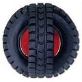 Blinky X-Tire Ball - Black and Red (Plastic): Dogs Toys and Playthings Interactive Toys 