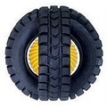 Animal Sounds X-Tire Ball - Black and Yellow (Plastic): Dogs Toys and Playthings Interactive Toys 
