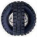 Jingle X-Tire Ball - Black and Siler (Plastic): Dogs Toys and Playthings Interactive Toys 