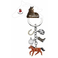 Enameled Horse Key Chains