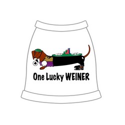 One Lucky Weiner Dog Tank Top