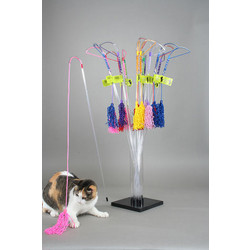 The PURRfect Curly Cat Toy - Sold by the case only