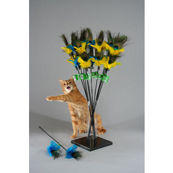 The PURRfect Peacock Feather Cat Toy