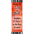 Dog's Rules Bookmarks Rule # 1<br>Item number: RULE #1