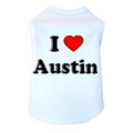 I Love Austin- Dog Tank