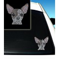 Chihuahua 2 Rhinestone Car Decal<br>Item number: DD-2050