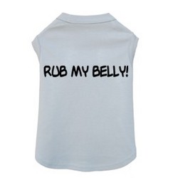 Rub My Belly - Dog Tank