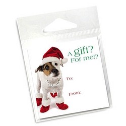 10 Pack of Holiday Gift Tags - Jack Russell