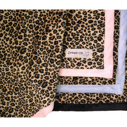Cheetah Print Minky w/Solid Minky Backing