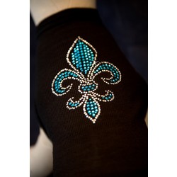 Fleur de Lis Rhinestone Dog Tank Top
