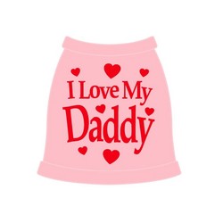 I Love My Daddy Dog Tank Top
