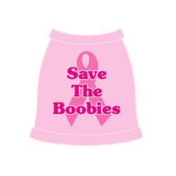 Save The Boobies Dog Tank Top