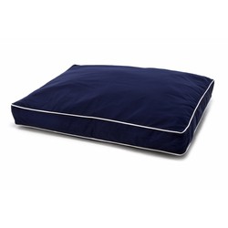Rectangular Ecru Piping Bed