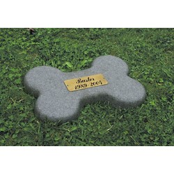 Bone Shaped Memorial Marker