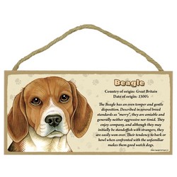 Wood "Breed All About It" Signs - 5" x 10"