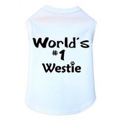 World's #1 Westie- Dog Tank