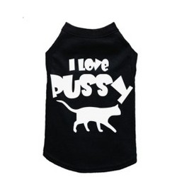 I Love Pussy Dog Tank