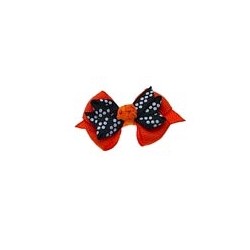 Halloween Knot Bow Barrette