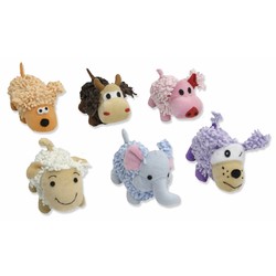 Shaggy Plush Animals - 6 Pack