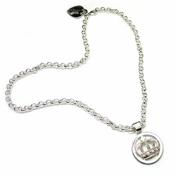 Sterling Silver Luxurious Crown Necklace