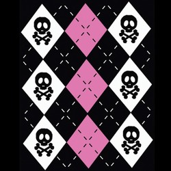 Skull Argyle Doggy Tank