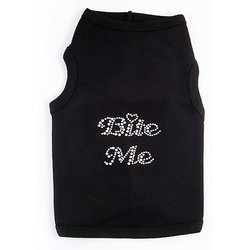Bite Me Rhinestone Doggy Tank