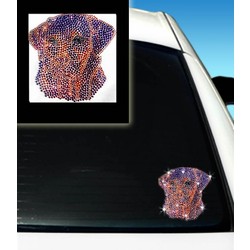 Chocolate Lab Rhinestone Decal