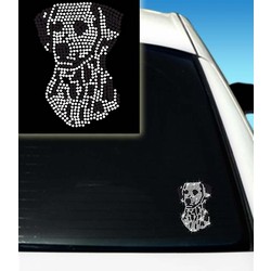 Dalmation Rhinestone Car Decal