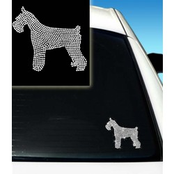 Schanuzer Rhinestone Car Decal