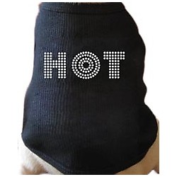 Hot Rhinestone Dog T-shirt